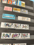 Lot anciens timbres oblitérés Angleterre, thématiques variées, collection vintag