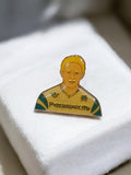 Pin's vintage joueur Olympique de Marseille Panasonic OM rétro football ancien