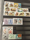 Lot de timbres Somali Republic animaux, personnages, sports, couleurs variées