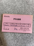 Carte QSL radio amateur ancienne PY5ABO Brésil 1974 vintage QSO pink