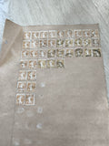 Gros lot timbres anciens Marianne 1c sur planche philatélie étude collection