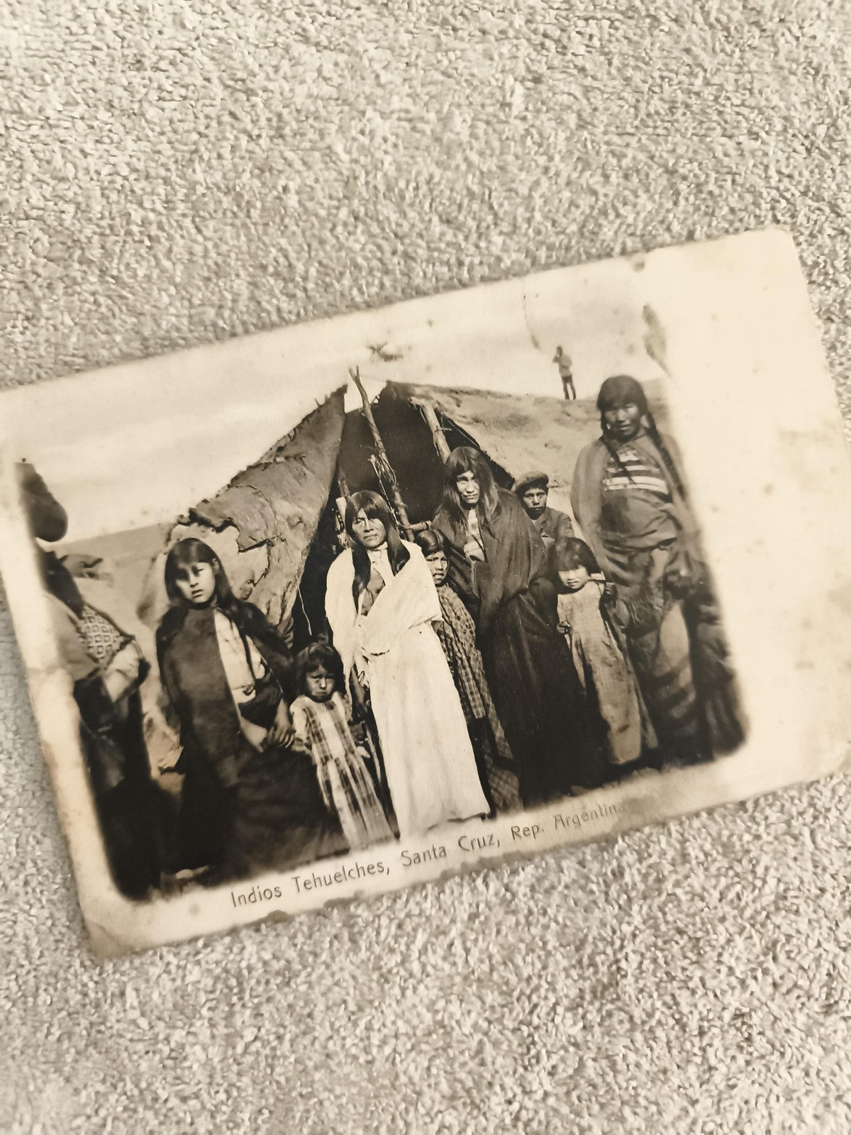 Carte postale Indios Tehuelches Santa Cruz Argentine photo ethnique