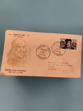 Lettre Premier Jour Léonard de Vinci 1952 France timbre commémoratif philatélie