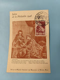 Carte postale maximum Salon de la Philatélie 1946 oblitérée Paris illustration