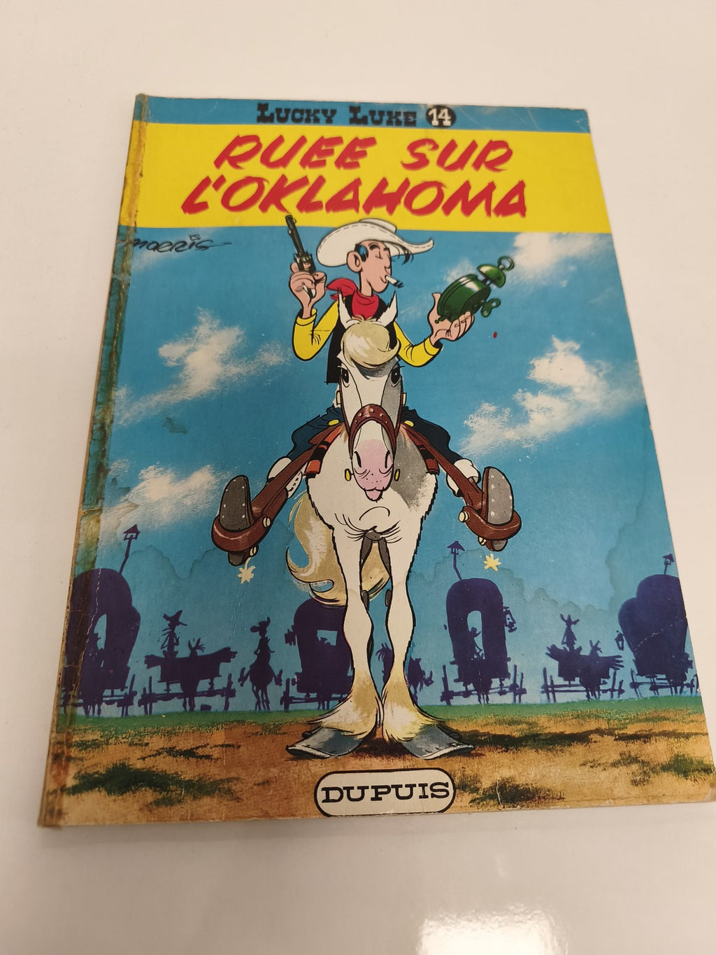 Album BD vintage Lucky Luke 20ème Oklahoma 1977 ancien édition collection