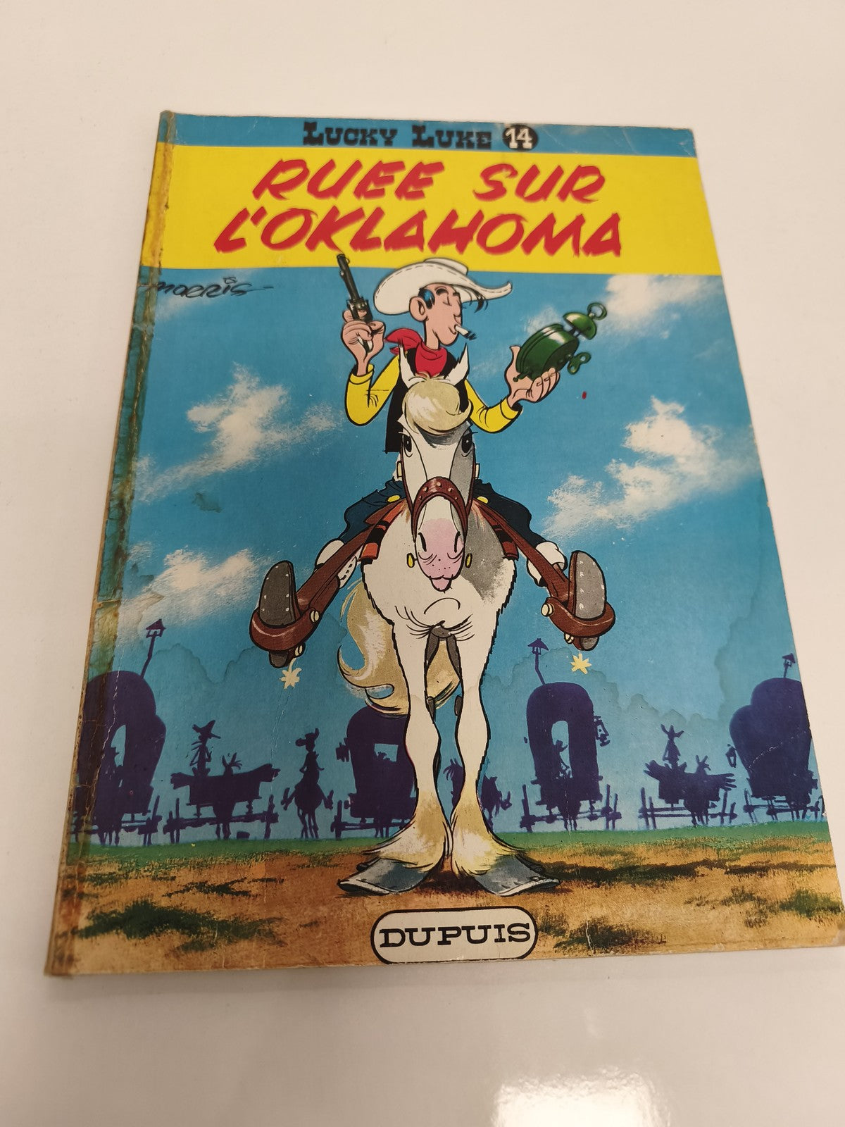 Album BD vintage Lucky Luke 20ème Oklahoma 1977 ancien édition collection
