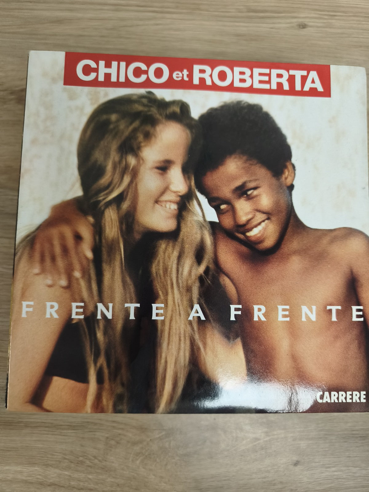 Vinyle 45T Chico et Roberta Frente a Frente pochette couleur Carrere (Ref 1)