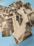 Lot cartes postales anciennes CPA divers lieux France, noir et blanc, vintage