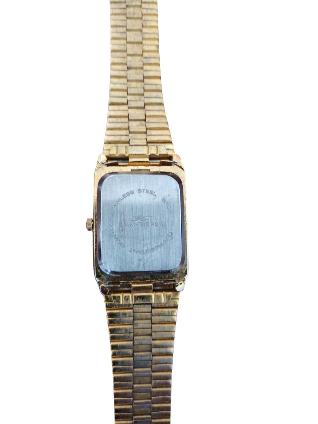 Montre vintage Giani Giorgio quartz dorée cadran rectangulaire classique