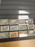 Timbres Afrique Occidentale Française Sénégal oblitérés lot philatélie couleurs