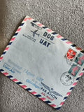 Lettre avion DC8 UAT 1960 Paris Dakar affranchie timbres France philatélie