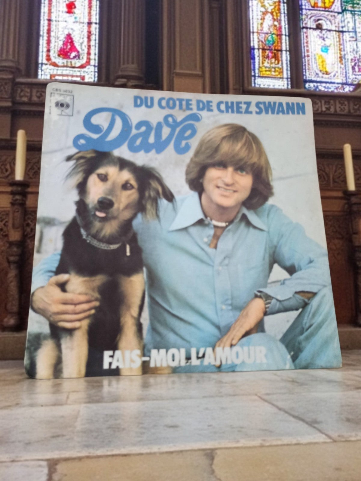 Vinyle 45 tours Dave Du Côté de Chez Swann vintage CBS pochette photo
