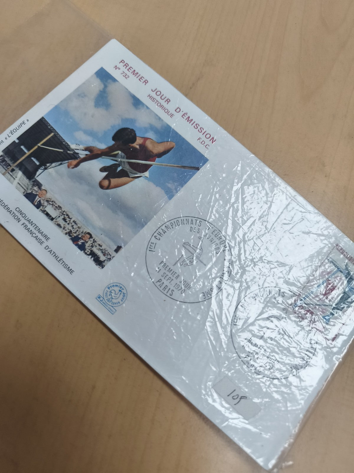 Enveloppe Premier Jour FDC Athlétisme 1969 Championnats Paris philatélie