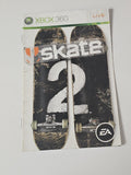 Notice originale seule pour jeu Skate 2 sur Xbox, manuel d'instructions français
