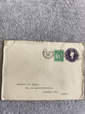 Lettre affranchie Royaume-Uni 1962 timbre Elizabeth II oblitération Marseille ph