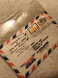 Lettre avion affranchie Équateur Suisse timbres CORREO AEREO philatélie (Ref 27)