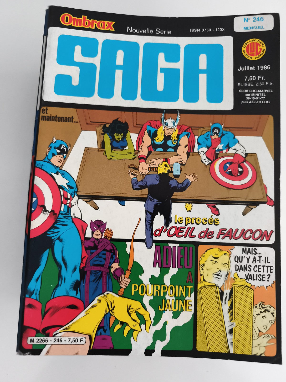 Comic Marvel Ombrax Saga n°246 juillet 1986 Lug vintage très bon état