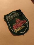 Écusson ancien Château Frontenac Québec Canada brodé vintage souvenir badge
