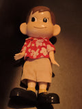 Figurine Peko Chan Milky Asahi chemise rouge fleurie poupée articulée