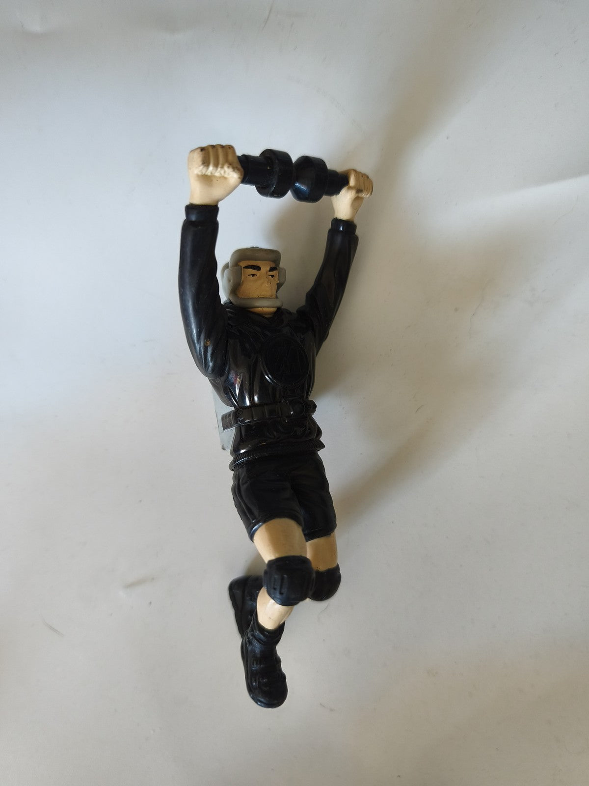 Figurine Action Man vintage avec tyrolienne, ancien jouet rétro pour collectionn