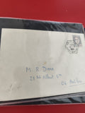 Ancienne enveloppe oblitérée 1968 philatélie timbre Marianne France Antibes