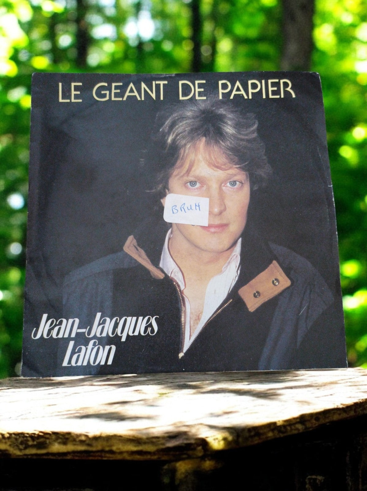 Vinyle 45T Jean-Jacques Lafon Le Géant de Papier vintage rare single