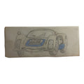 Dessin original voiture Scalextric Dinky Toys calque vintage bleu rare 10 cm