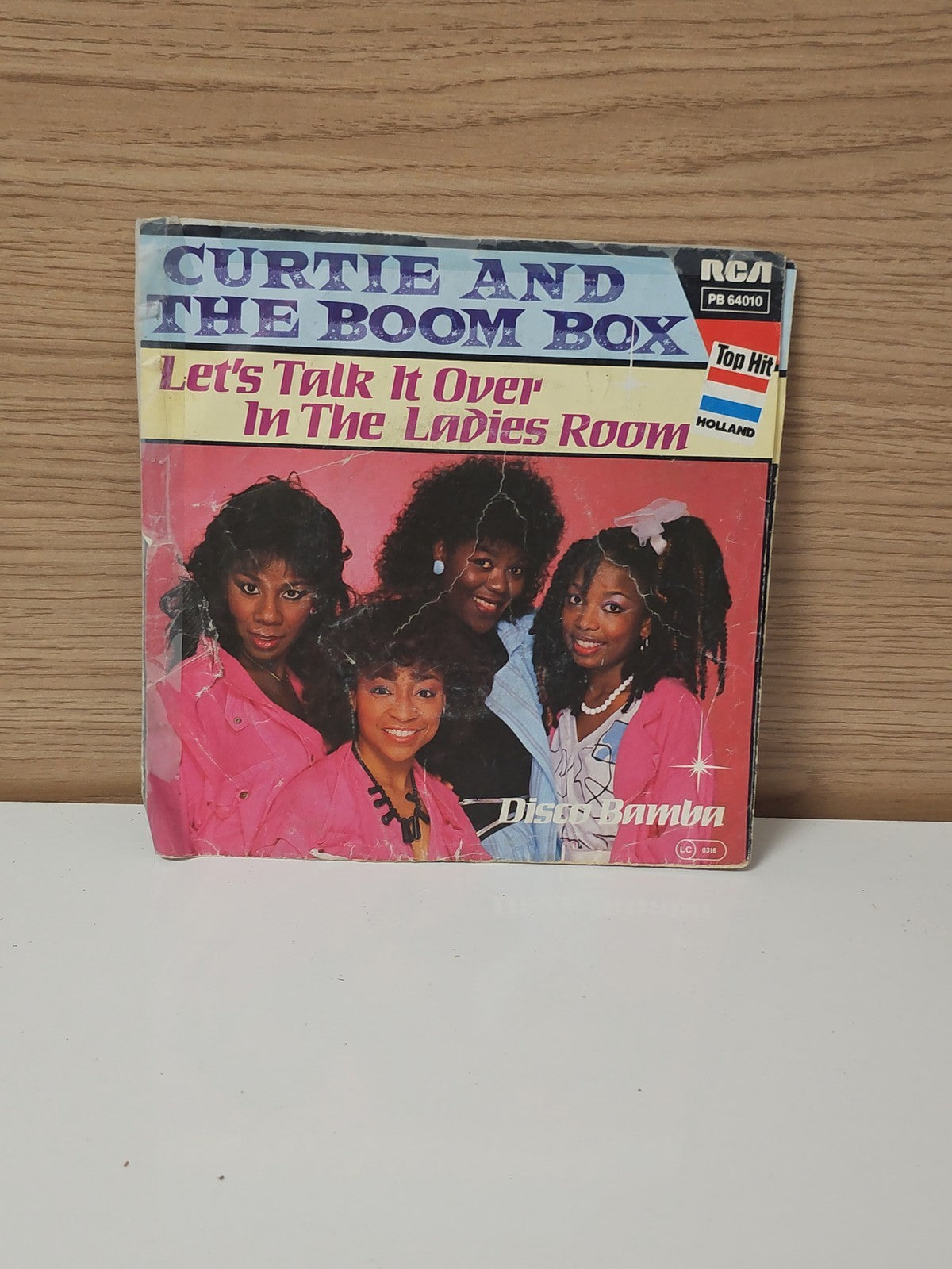 Disque vinyle 45 tours rétro Curtie and The Boom Box ancien single collector
