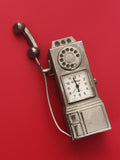 Réveil miniature vintage téléphone cadran Le Temps quartz déco rétro