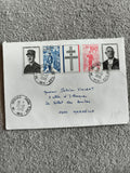 Lettre affranchie timbres De Gaulle 1980 oblitération Grenoble philatélie France