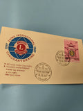 Ancienne enveloppe FDC Vietnam 1967 Lions International, timbre premier jour