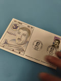 Enveloppe premier jour FDC Max Hymans Air France, portrait et avion, oblitérée