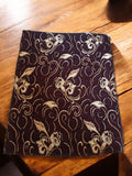 Tissu ancien velours broché jacquard religieux liturgique doré 40x30 cm vintage