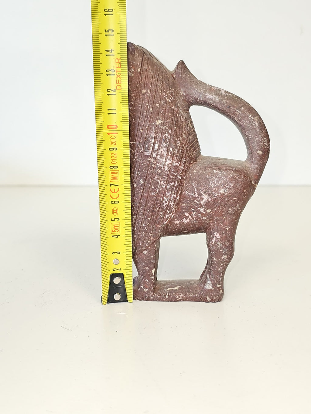 Statuette léopard en pierre de savon sculptée décorative félin animalier déco