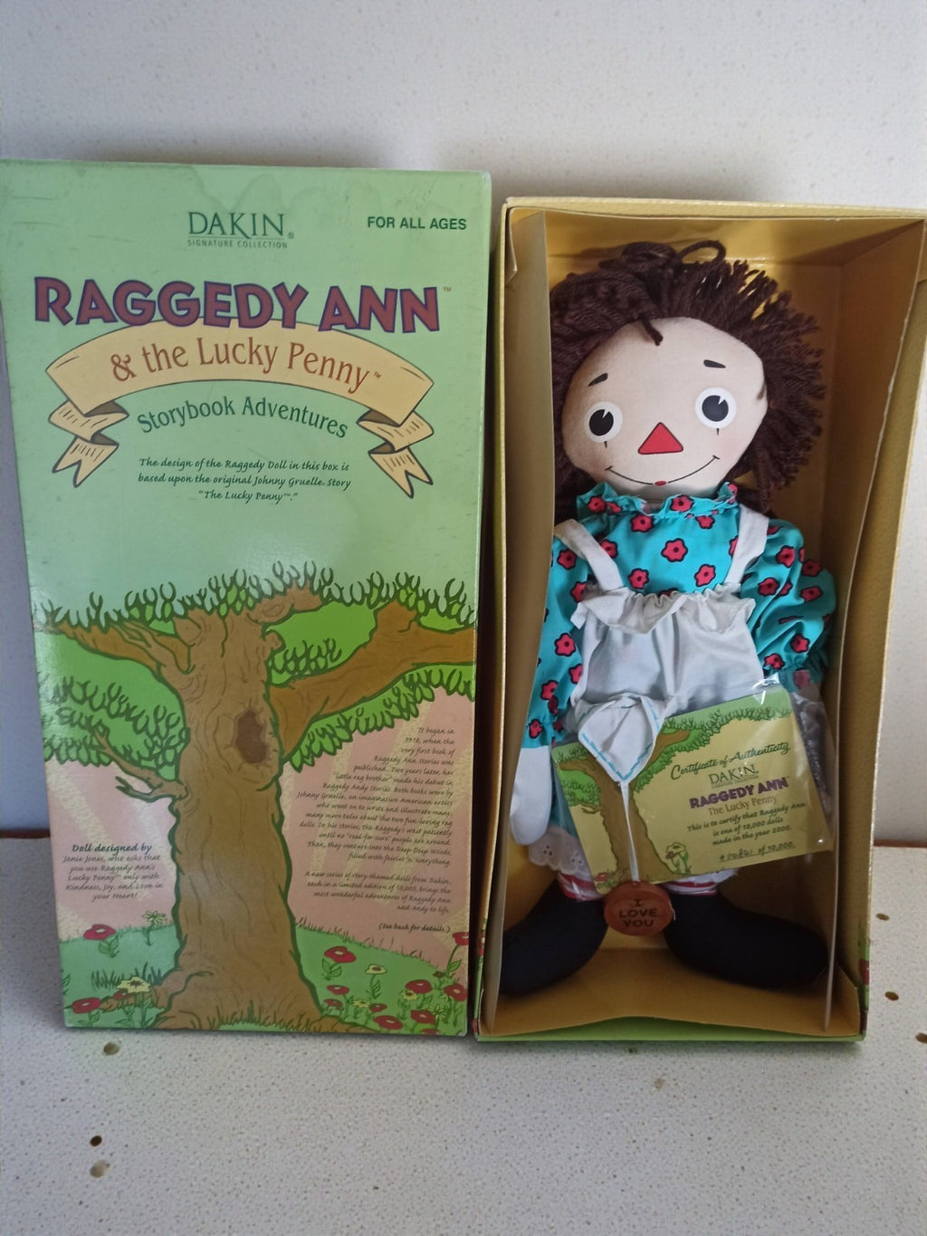 Poupée Raggedy Ann Dakin Signature, The Lucky Penny, Storybook Adventures