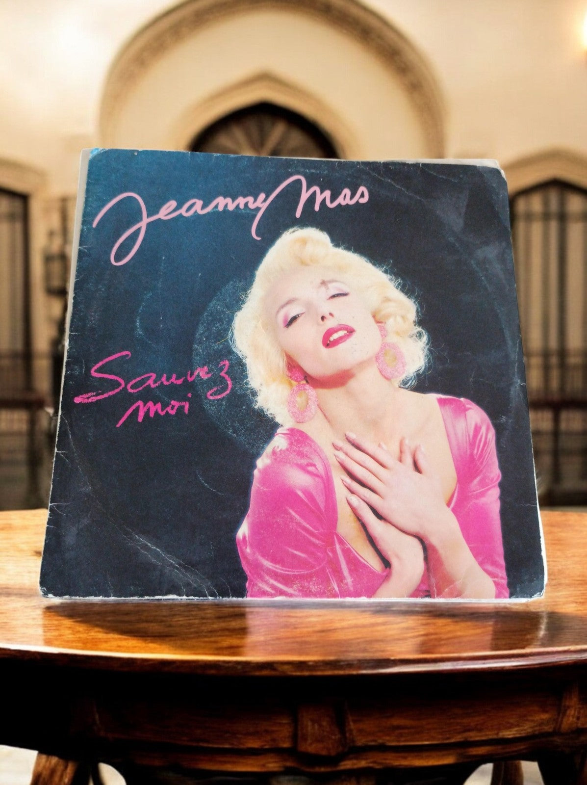 Vinyle 45T Jeanne Mas Sauvez Moi pochette vintage années 80 single rare