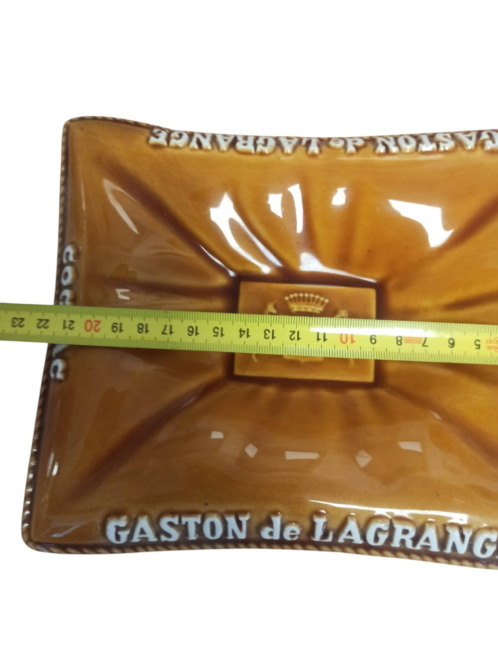 Cendrier publicitaire Gaston de Lagrange vintage Cognac bistrot déco bar