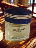Flacon miniature parfum Boucheron vintage homme, bouchon bleu, eau de toilette