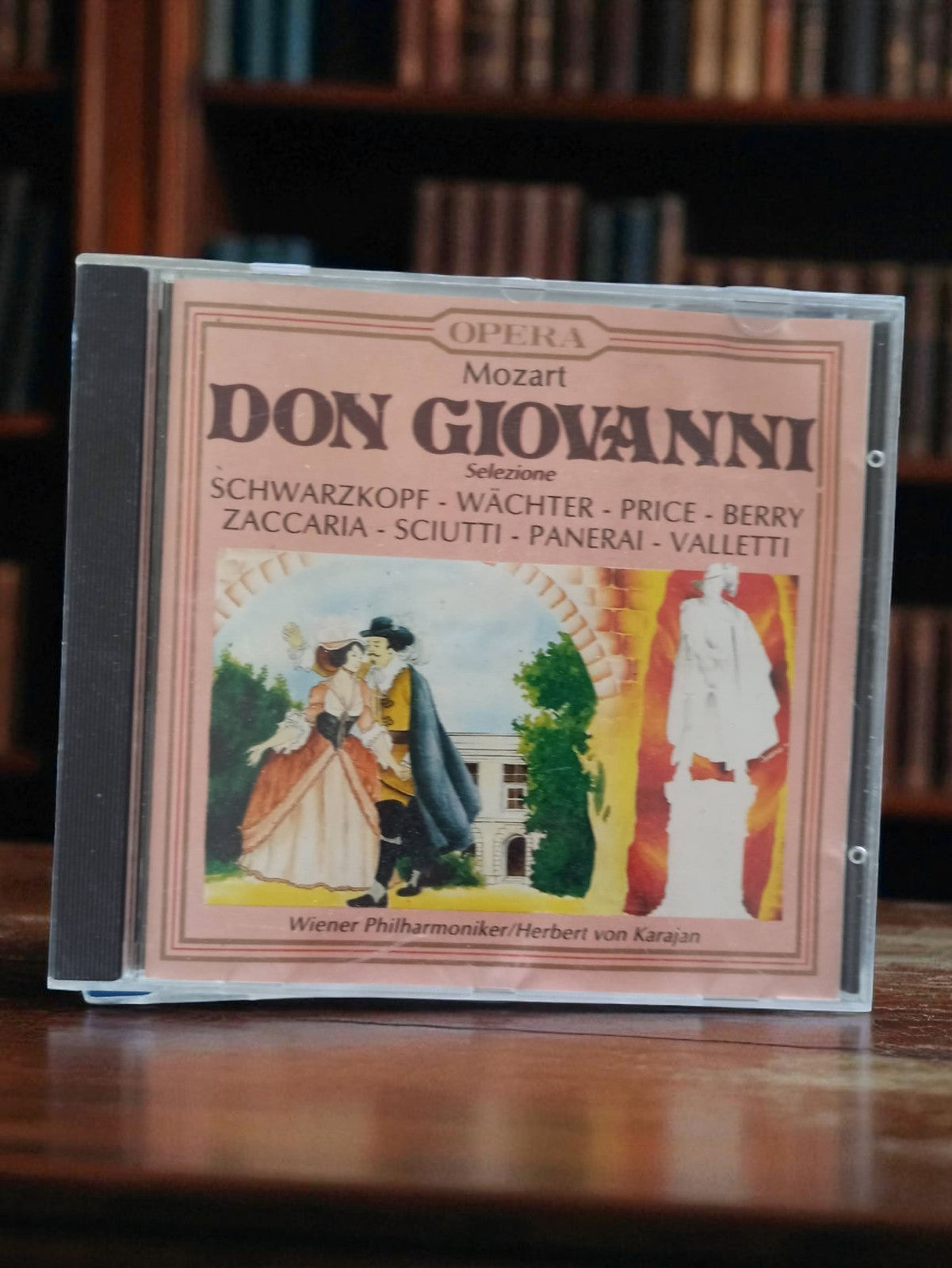 CD Don Giovanni Mozart ancien, édition vin, Herbert von Karajan, opéra classique