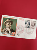 Lettre FDC Croix Rouge 1965 Renoir Strasbourg 1er jour timbres France