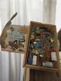 Lot figurines et accessoires Kibri Preiser HO vintage, personnages trains ancien