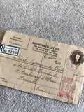 Lettre recommandée Royaume-Uni vers France cachet Londres philatélie affranchiss