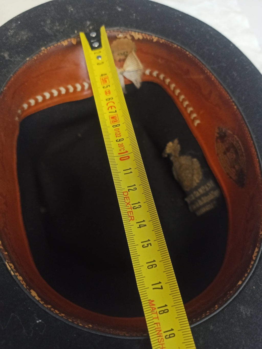 Chapeau homme ancien Louis Campani vintage noir rétro France accessoire
