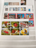 Timbres Sharjah thématique faune insectes, architecture, sport, lot philatélie