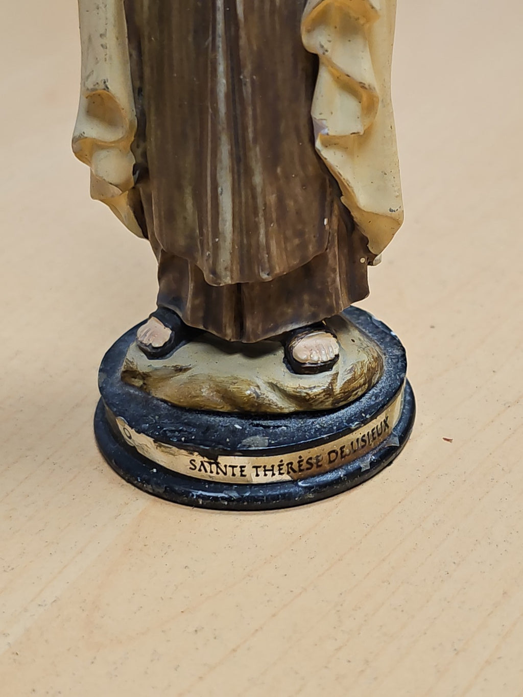 Statue ancienne église vintage Sainte Thérèse de Lisieux grande religieuse déco