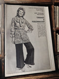 Patron couture vintage Modes de Paris 1180 tunique 70s rétro ancien