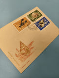 Enveloppe FDC timbrée Posta Romana crustacés et mollusques animaux marins