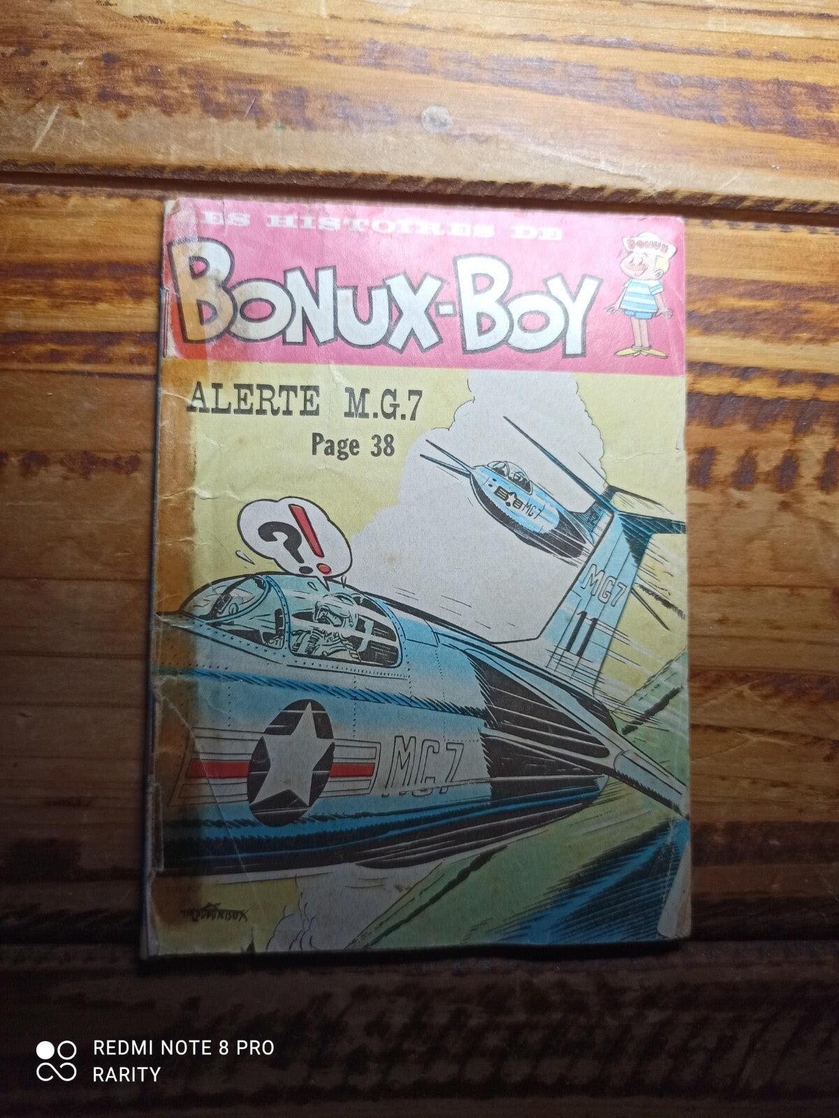 Mini-album BD Bonux-Boy Alerte MG-7 vintage années 80 rare livret illustré