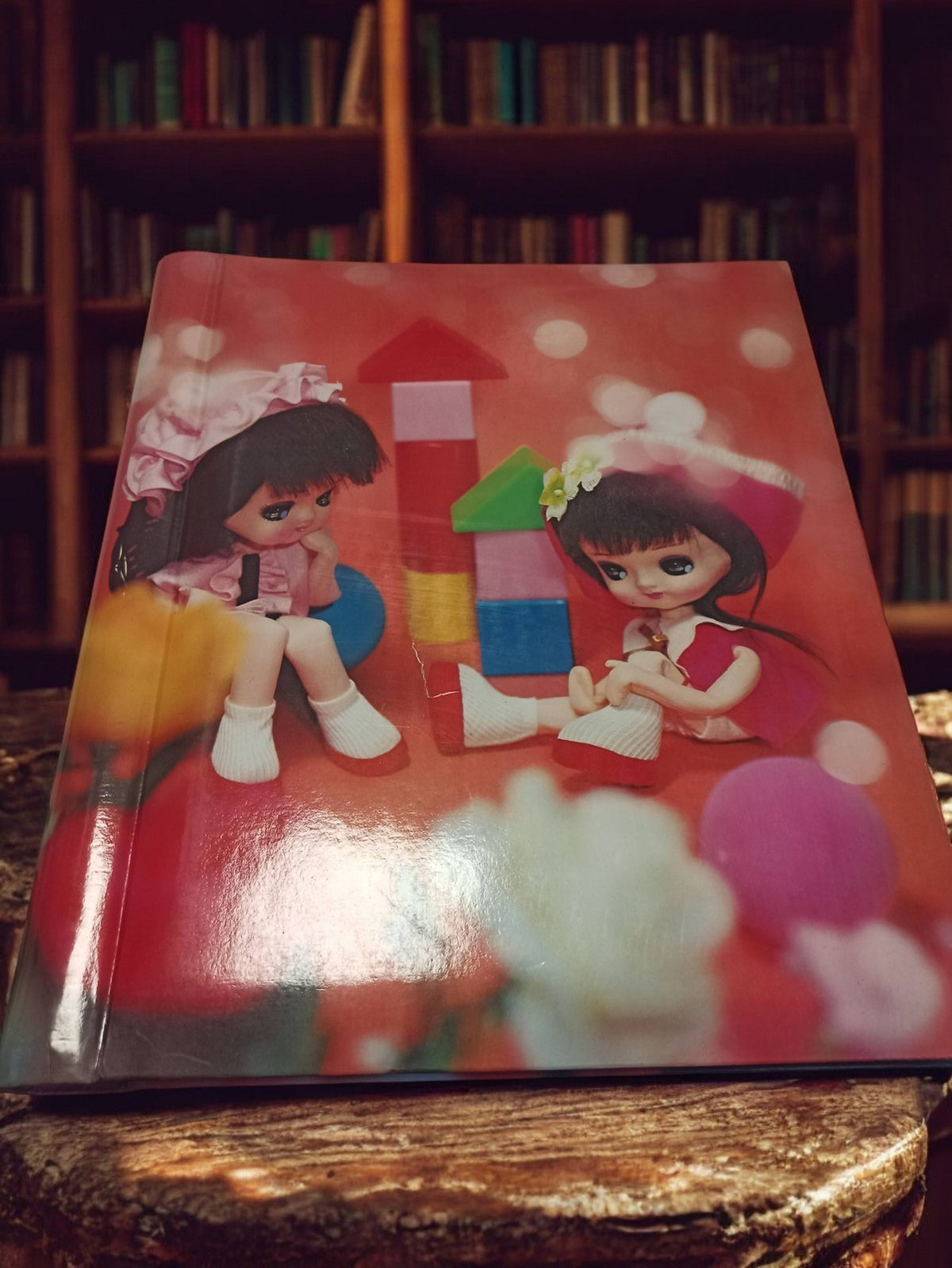 Album photos vintage rétro poupées décor enfant années 70-80