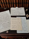Lettre manuscrite ancienne 1950 à Josie Cognat, enveloppe rétro vintage